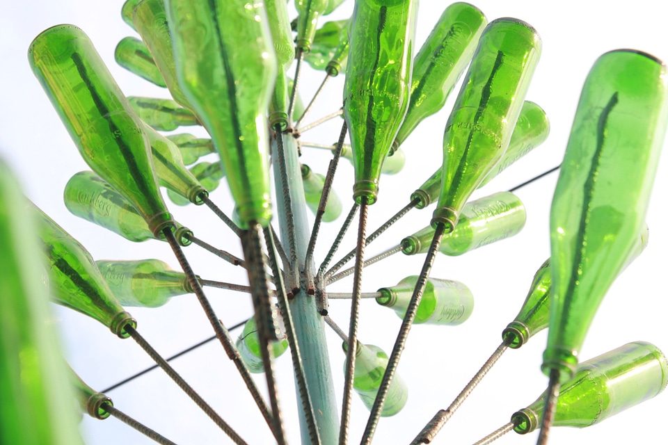 Art Using Old Beer Bottles