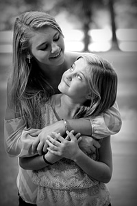 Two young girls photo
