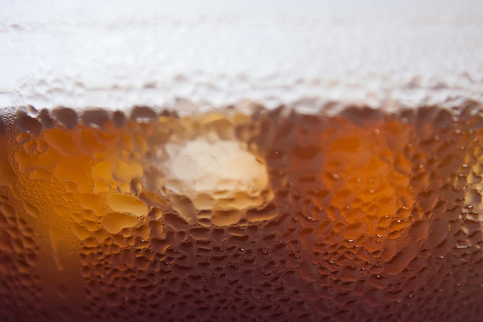 Glass Drink Closeup