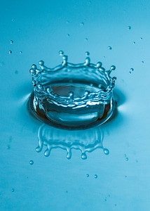 Drop of water liquid close up photo