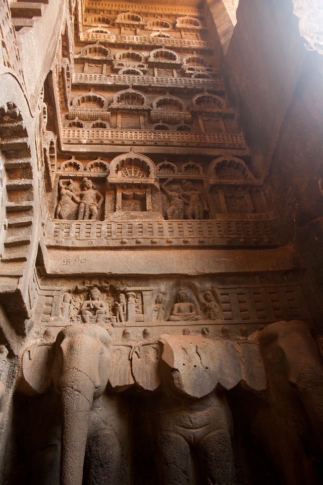 Elephant Motif Karla Caves