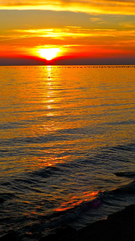 Sea sky abendstimmung photo