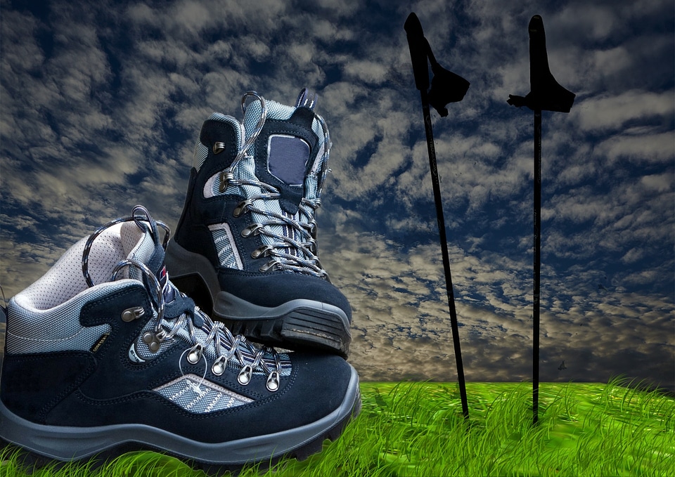 Trekking nordic walking walken