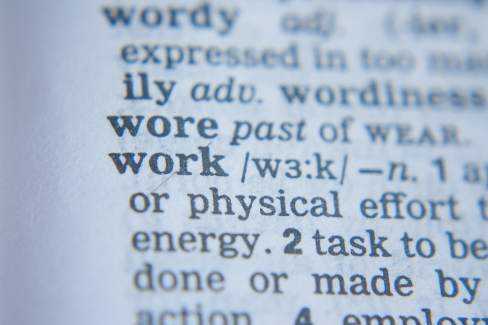 Work Word Dictionary