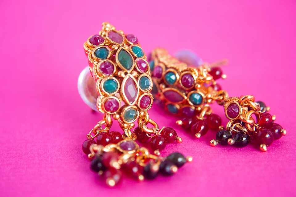 Earrings Colored Stones