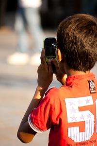 Child Playing Mobile Phone