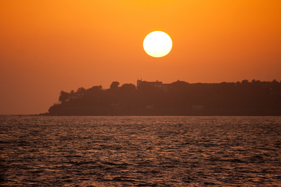 Sea Sunset Orange photo