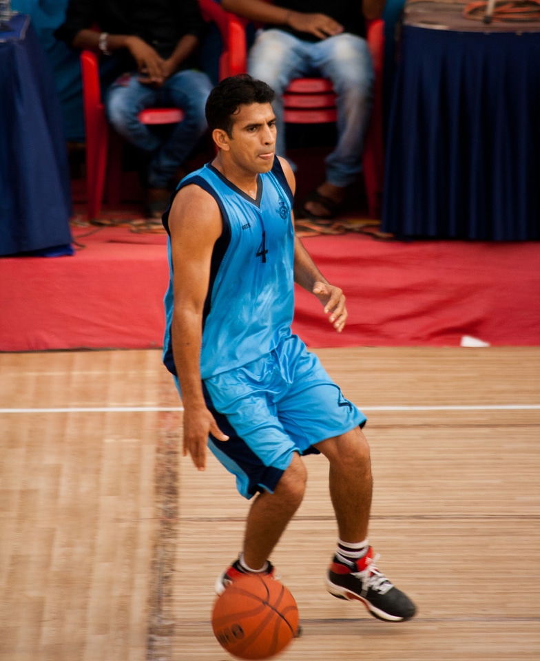Basketball On Court