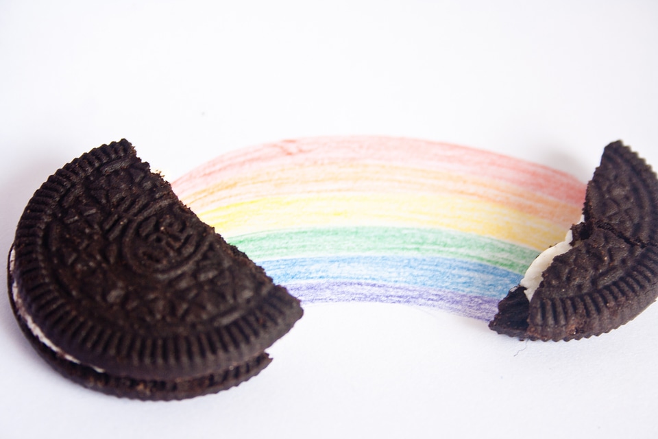 Chocolate Biscuit Rainbow