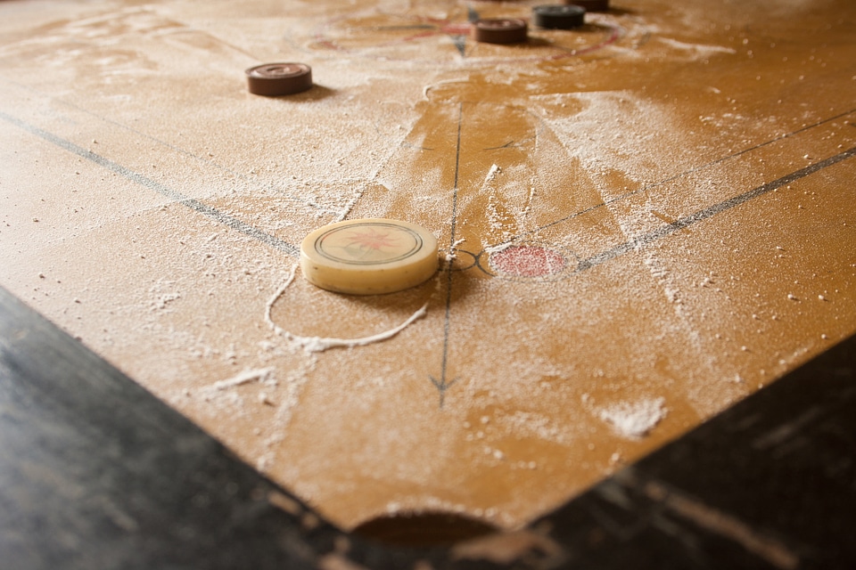 Carrom Board Closeup