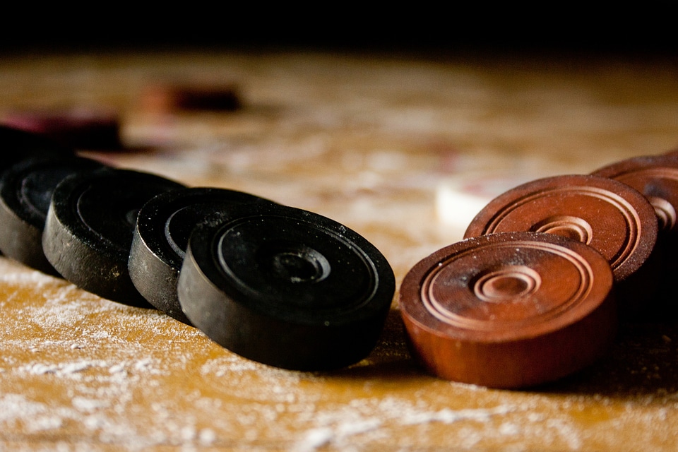 Carrom Black White Coins