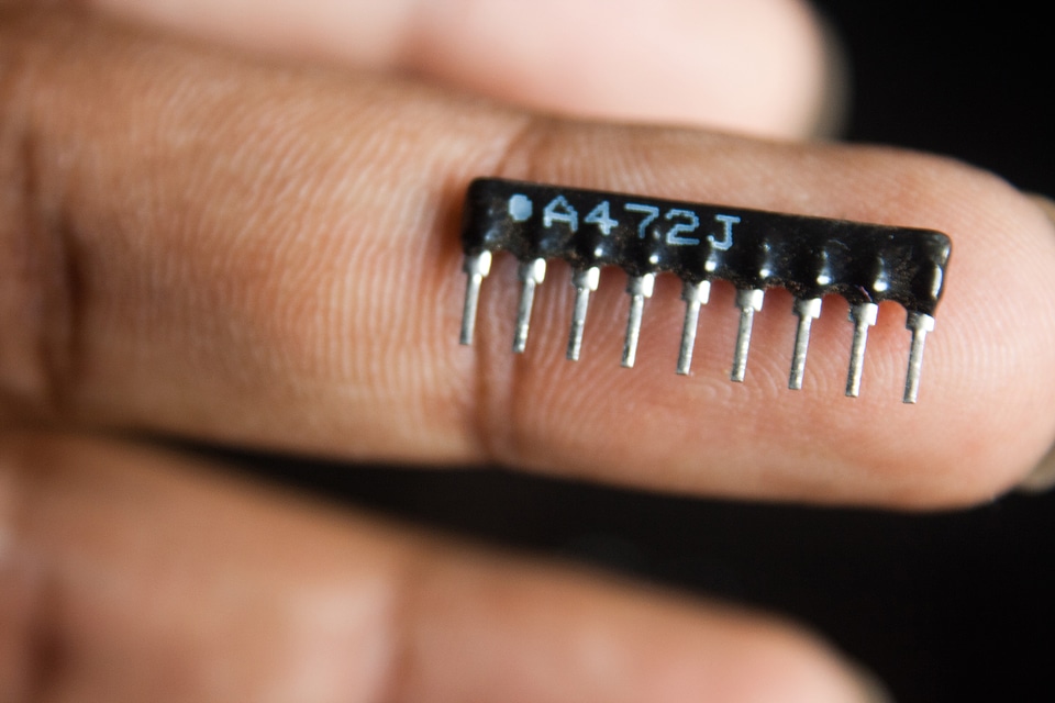 Integrated Circuit Closeup