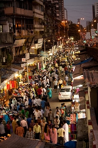 Crowded Street Mumbai photo