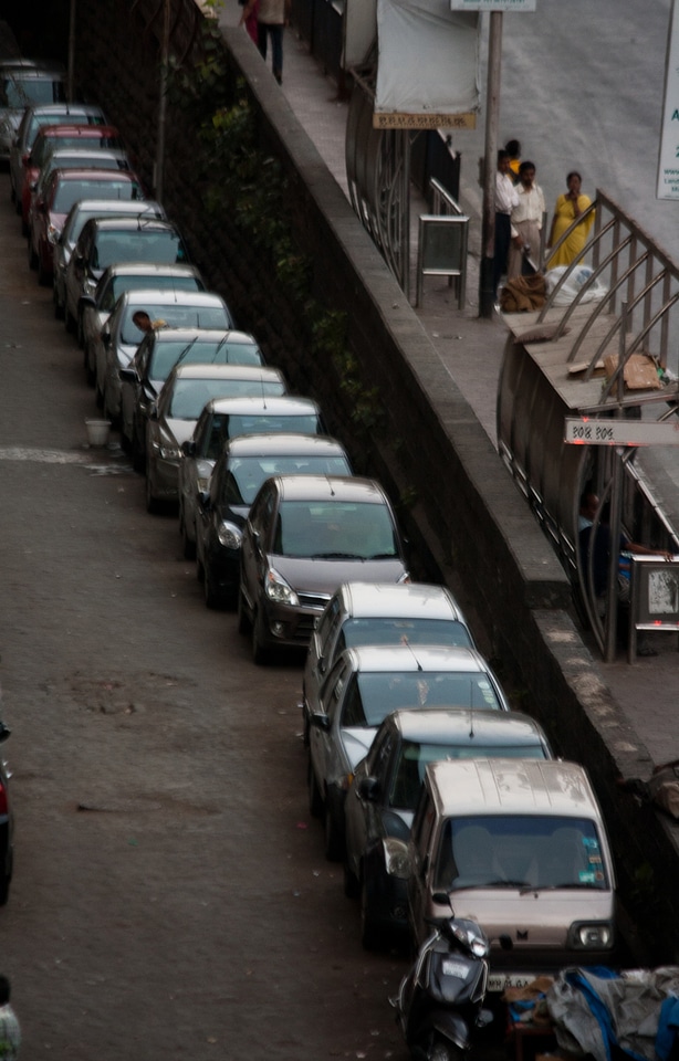 Vehicles In A Row