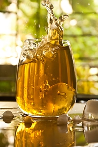 Ice Falling In Beer