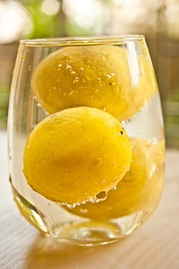 Lemons In Glass photo