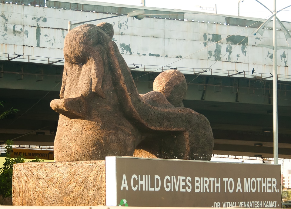 Child Mother Statue