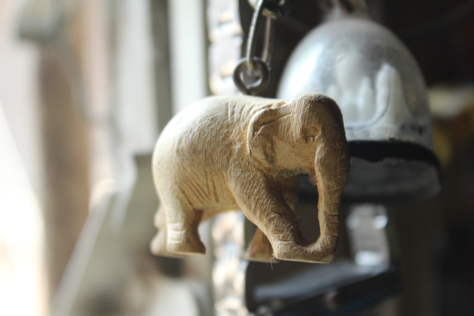 Hanging Decoration Elephant Stone
