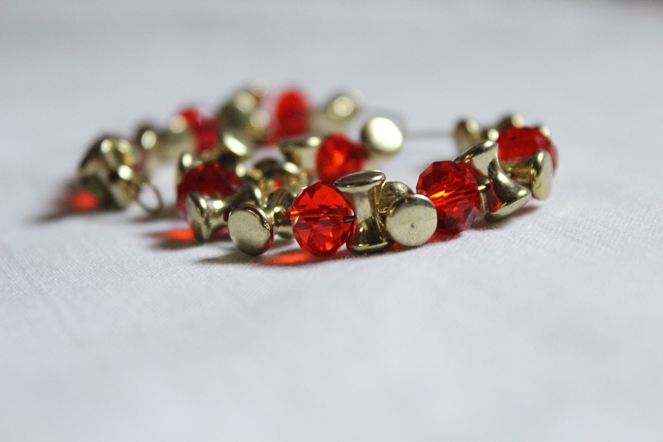 Jewelry Red Stones Bracelet