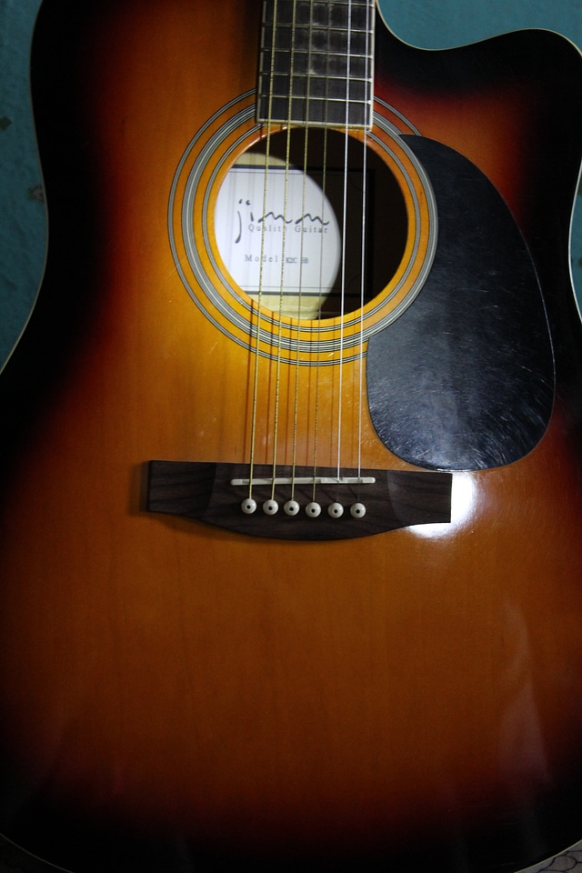 Music Instrument Guitar Close Up