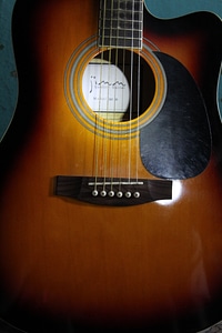 Music Instrument Guitar Close Up photo