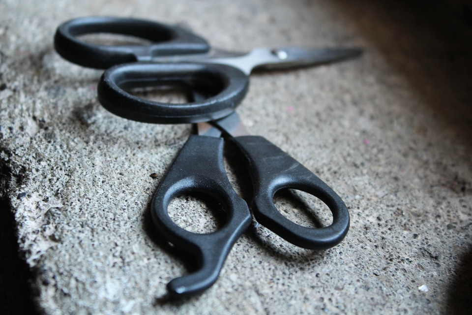 Two Scissors Cutting