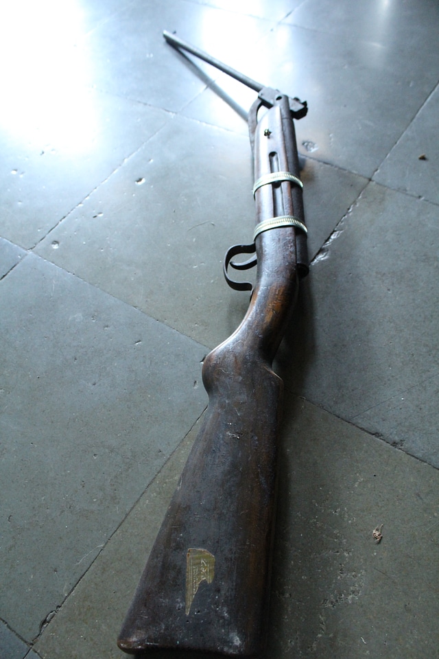 Vintage Rifle Loading