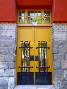 Art nouveau entrance facade