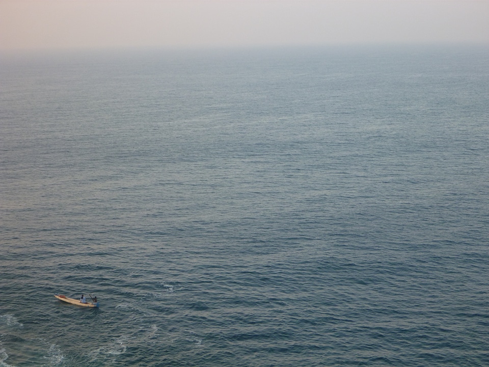 Small Boat Fisherman Ocean