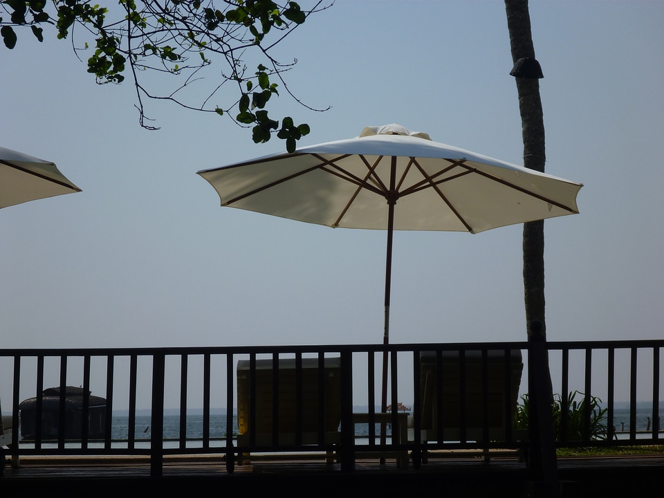 Umbrella Chairs Lounge Sea