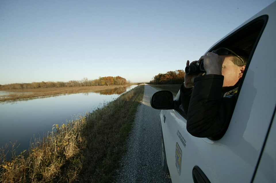 Refuge manager at Swan Lake NWR