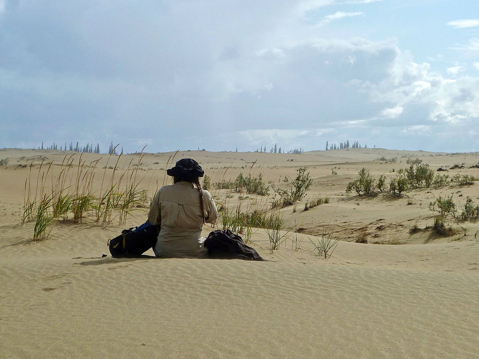 Hiking on Nogahabara sand dunes