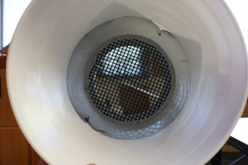 Inside of a suspended upwelling system culture chamber