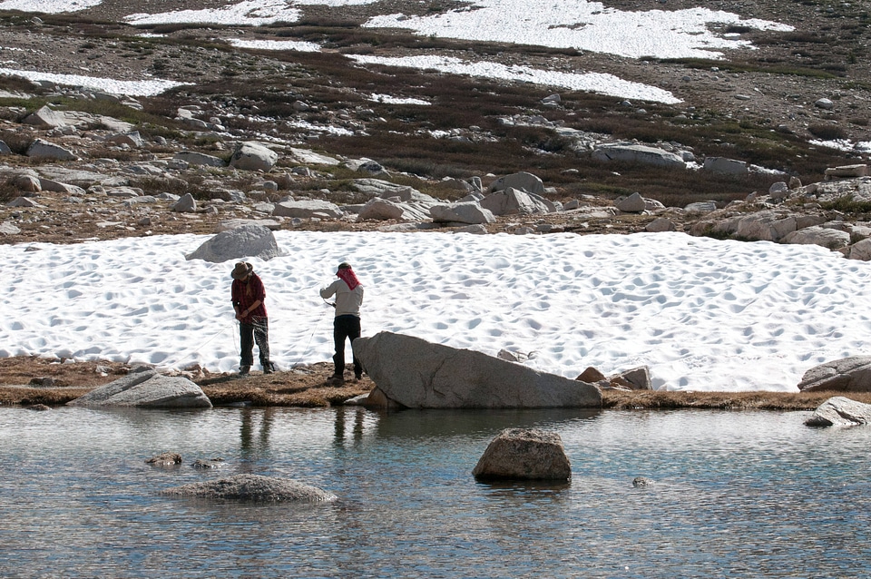 Biologists retrieve seine nets-1