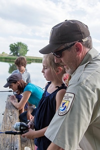 Youth fishing