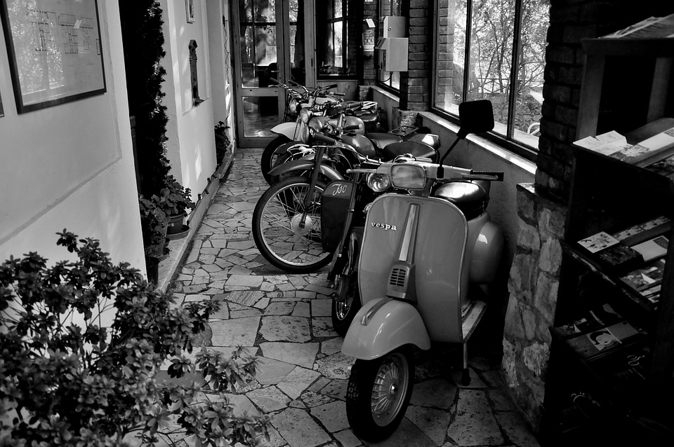 Moto time black and white