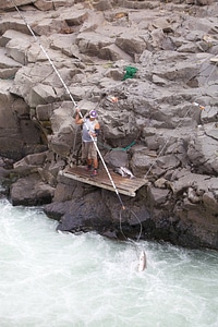 Traditional dip netting