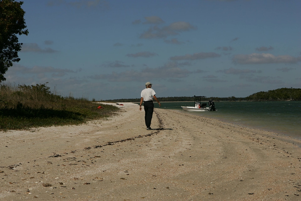 Employee on the beach