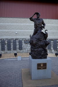 Memorial statue at National Conservation Training Center