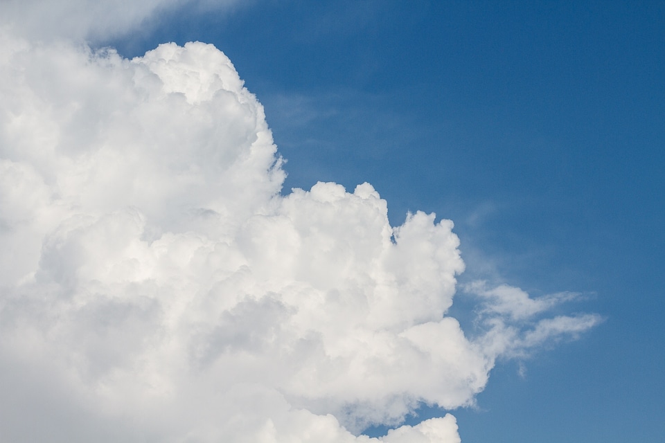 Natural phenomenon of clouds form white