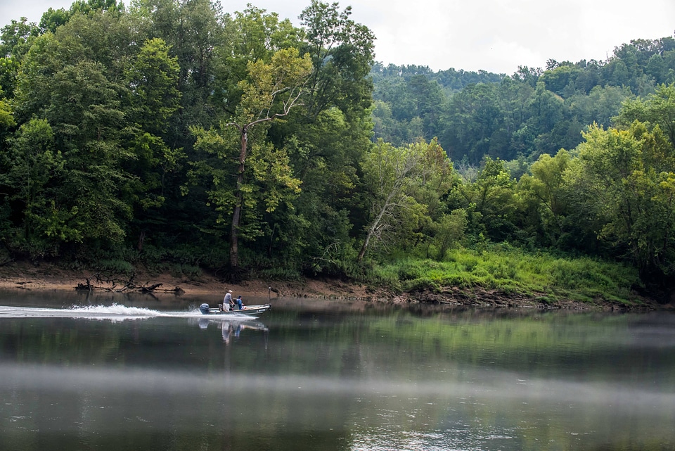 People fishing on the Cumberland River Tailwater
