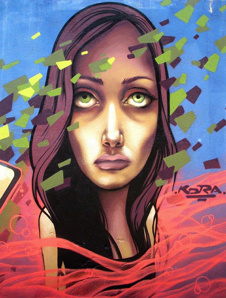 Artistic painting graffiti