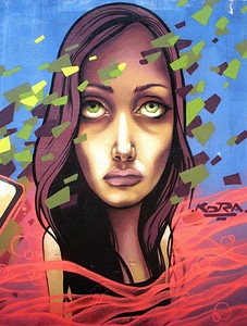 Artistic painting graffiti