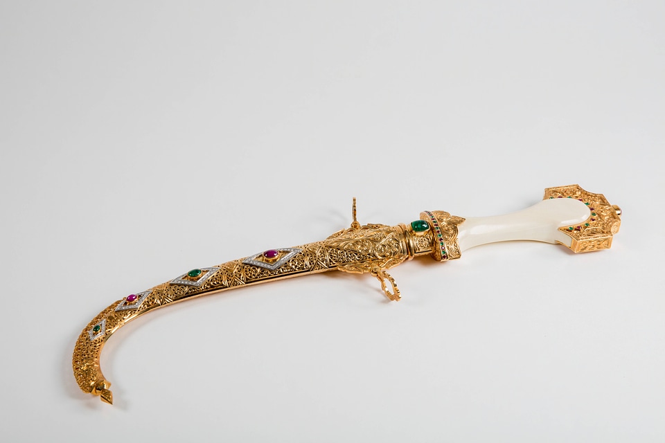 Janbiya curved blade dagger 