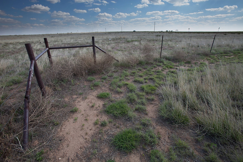 Scenic prairie and barbed wire-1