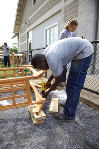 Constructing new outdoor classroom