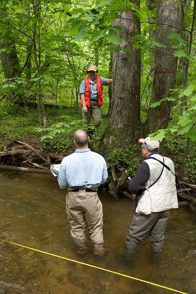 FWS employees surveying and assessing rivers and streams-1