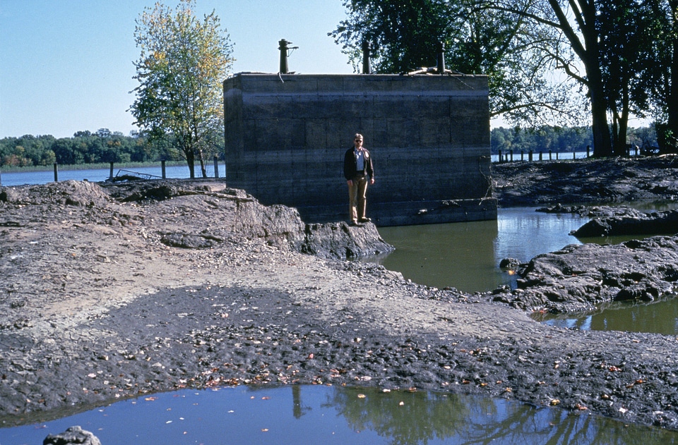 Flood Damage, Inlet and Levee Destroyed