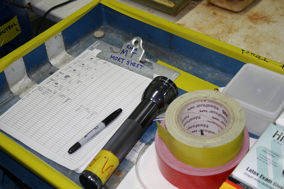 Labelling quarantine equipment