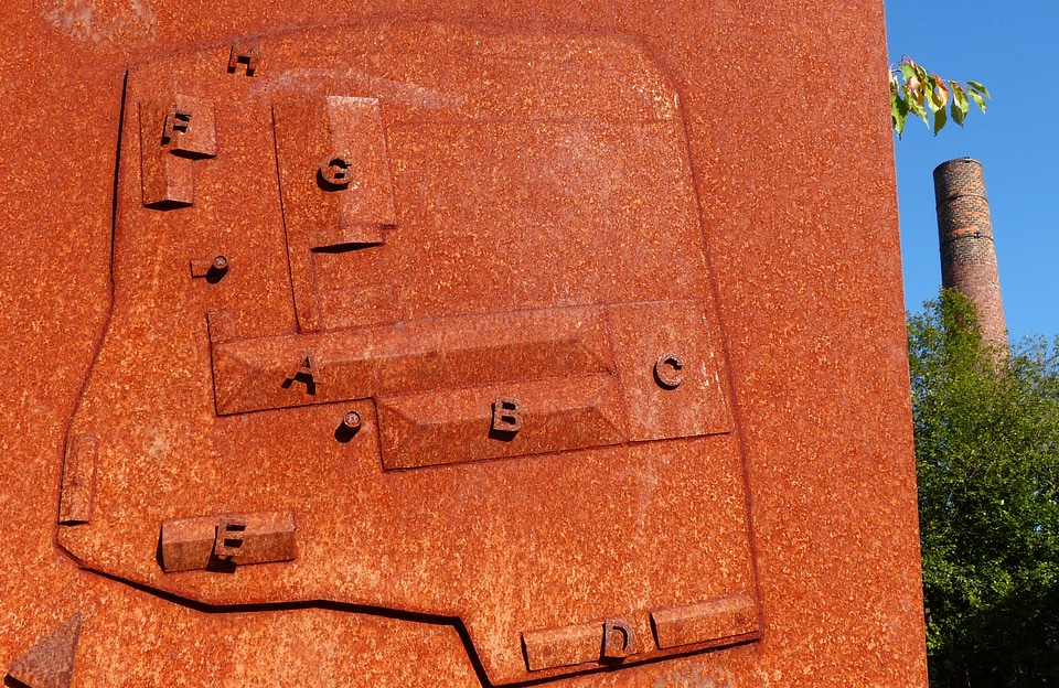 Welded old brickyard brick